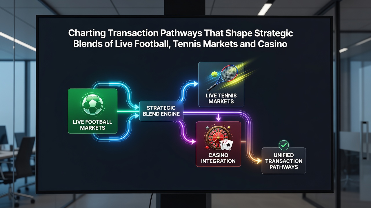 Visualisierung von Zahlungsflüssen zwischen Live-Wetten und Casino-Elementen