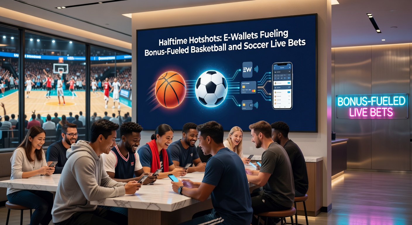 Grafik mit E-Wallet-Transaktionen und steigenden Livewett-Volumen bei Basketball- und Fußballspielen