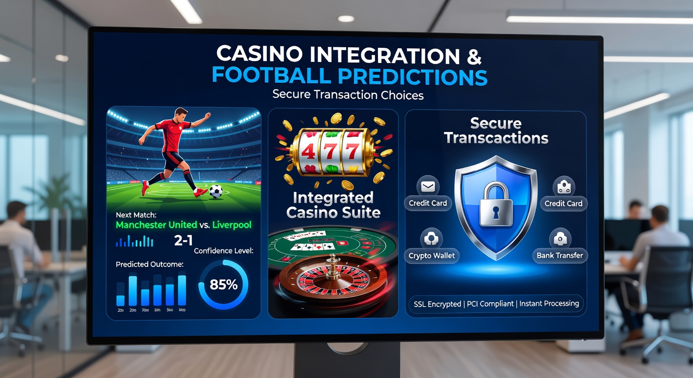 Darstellung sicherer Transaktionsprozesse und maßvoller Spielplanung in integrierten Fußball- und Casino-Umgebungen