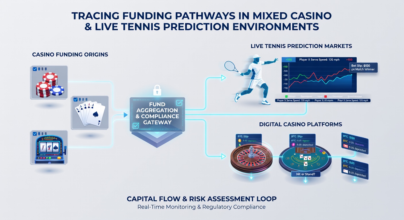 Übersicht über Zahlungsnetzwerke die Casino- und Tennis-Wetten verbinden mit Fokus auf Echtzeit-Tracking